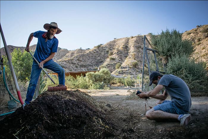 Online Permaculture Design Course being filmed