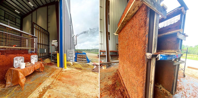 Cob Wall Fire Testing